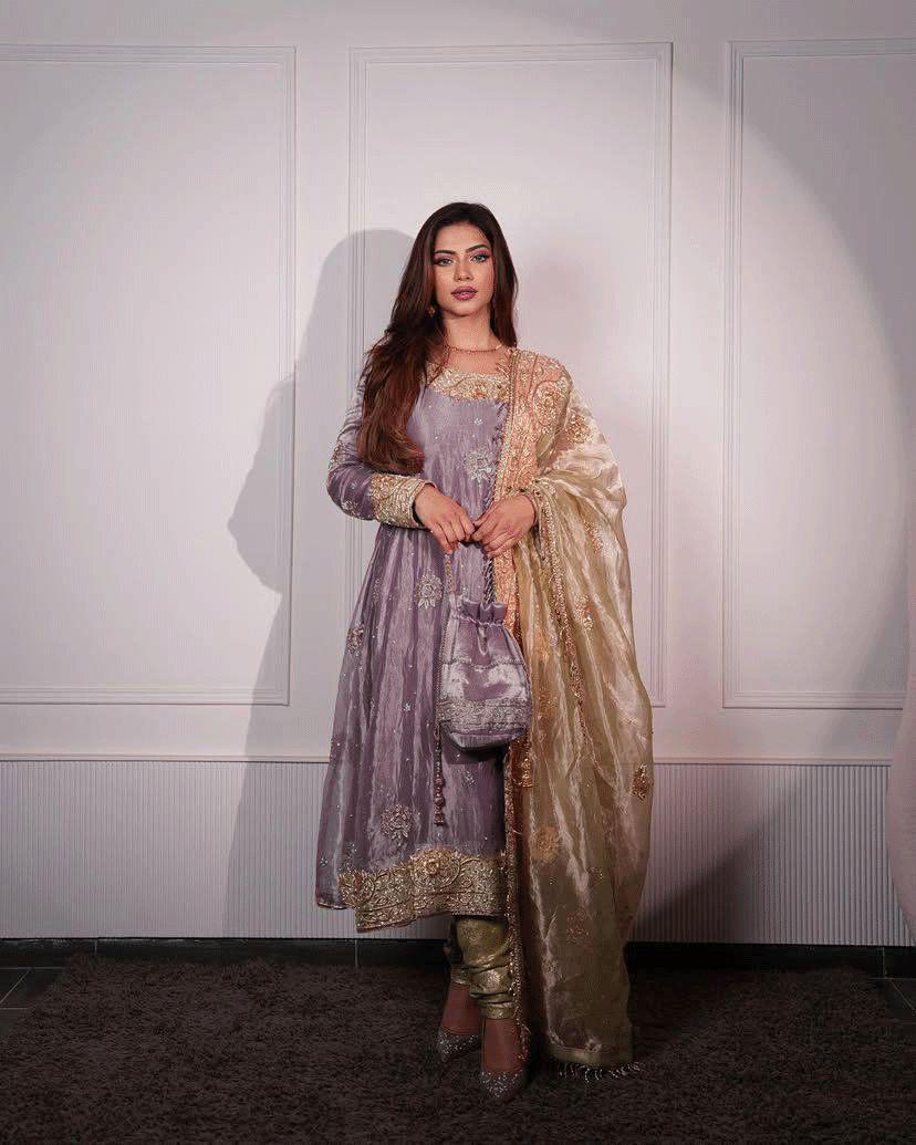 Wedding wear anarkali Full Flair Indian salwar kameez dress