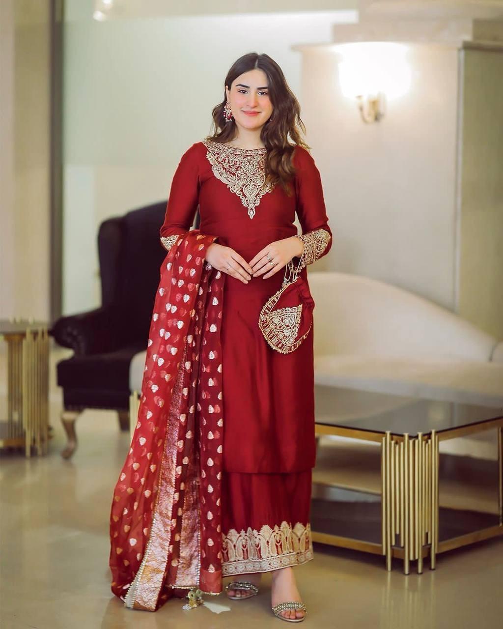 Pakistani eid salwar kameez readymade wedding dress