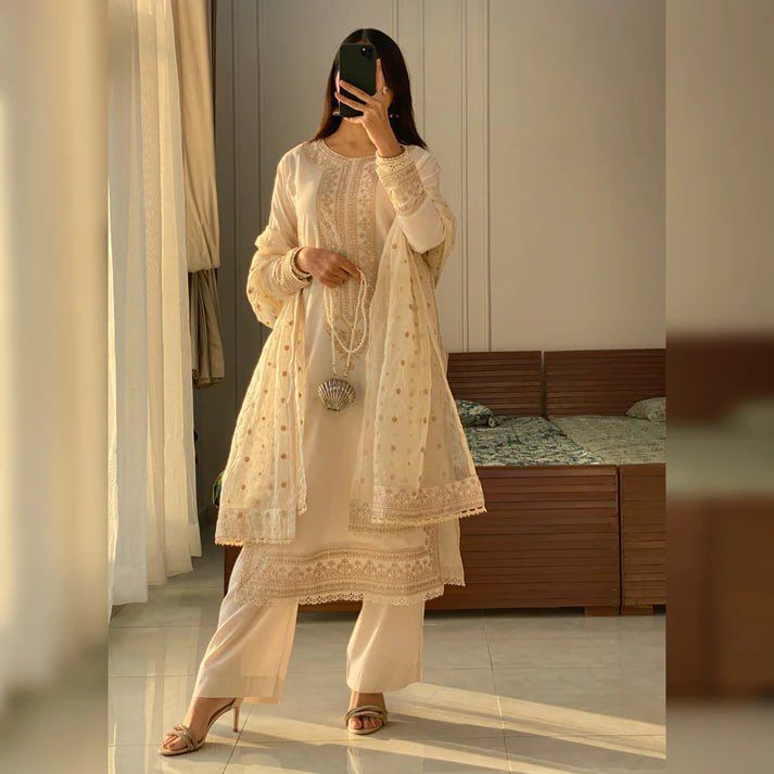 EID Pakistani Readymade Designer salwar kameez stitched