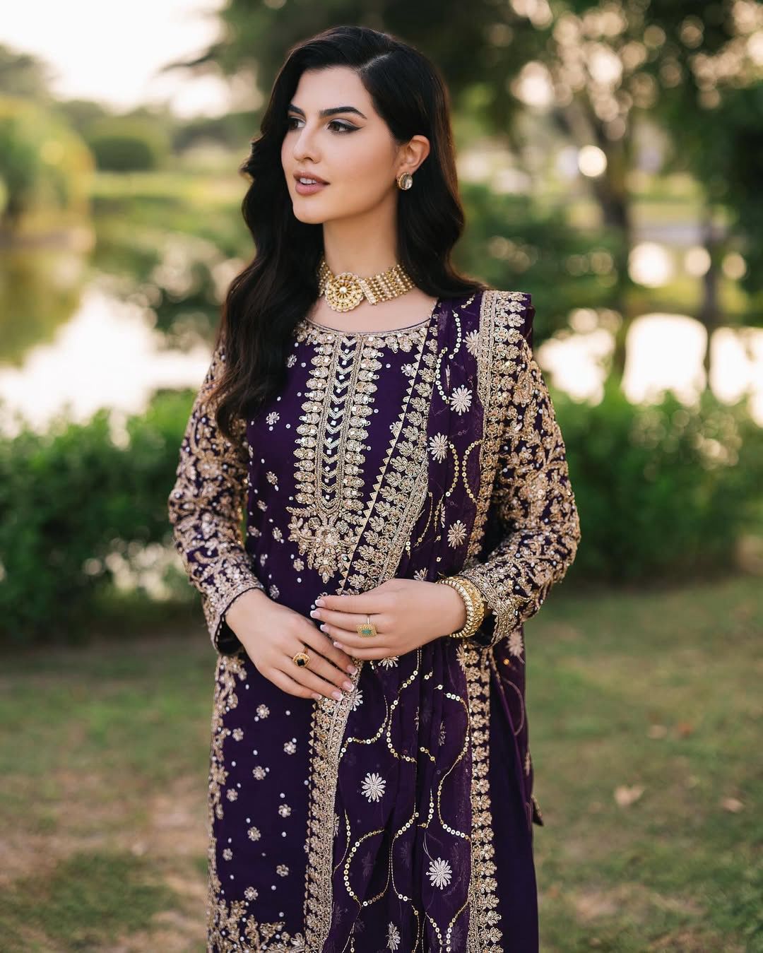 Pakistani salwar kameez suit for EID Readymade Designer dress