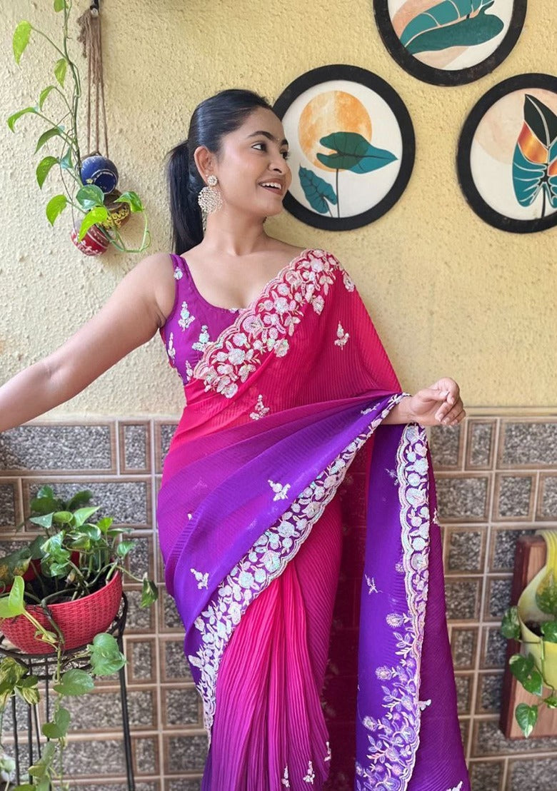 Bollywood Designer wedding partywear Readymade saree