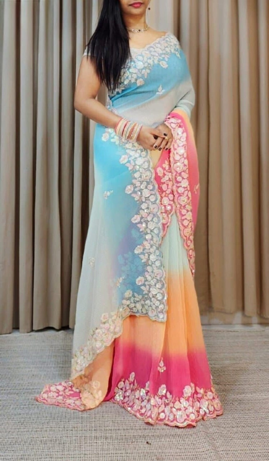 Bollywood Designer wedding partywear Readymade saree
