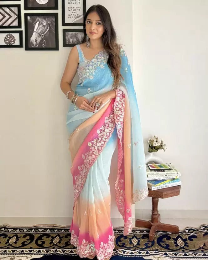 Bollywood Designer wedding partywear Readymade saree