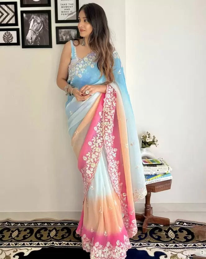 Bollywood Designer wedding partywear Readymade saree