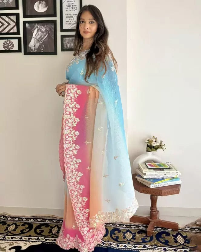 Bollywood Designer wedding partywear Readymade saree