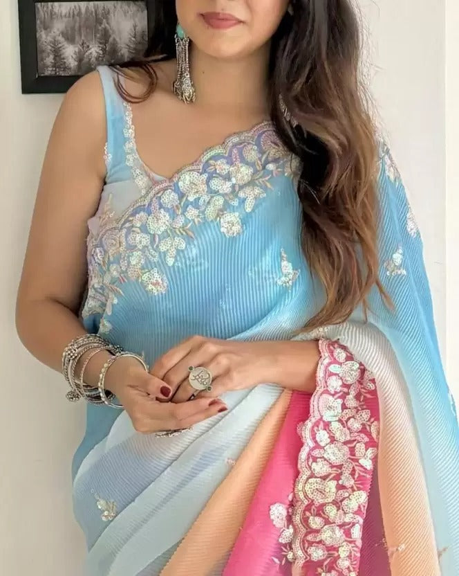 Bollywood Designer wedding partywear Readymade saree