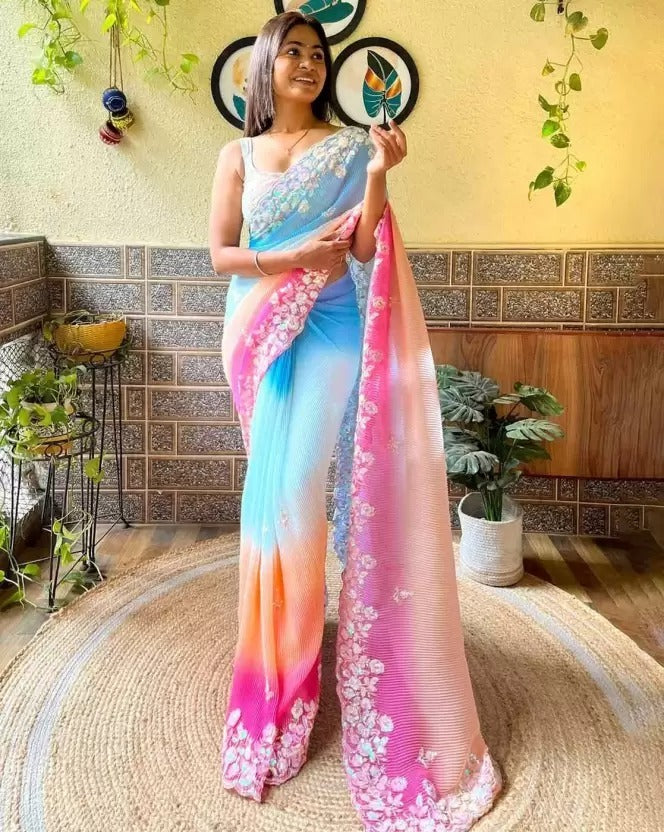 Bollywood Designer wedding partywear Readymade saree