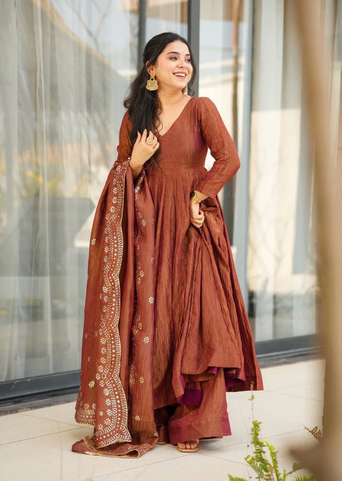 Anarkali Full Flair Readymade Wedding salwar kameez dress