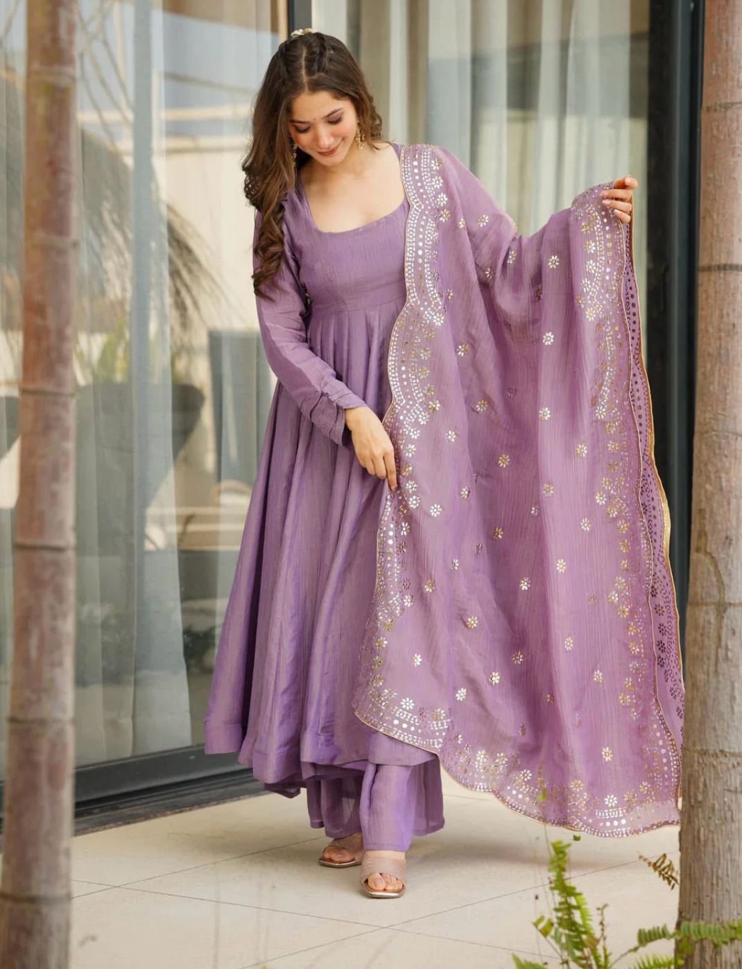 Anarkali Full Flair Readymade Wedding salwar kameez dress