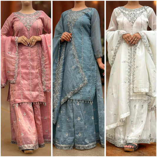 Palazzo Suit Set pakistani Readymade Salwar Kameez wedding wear