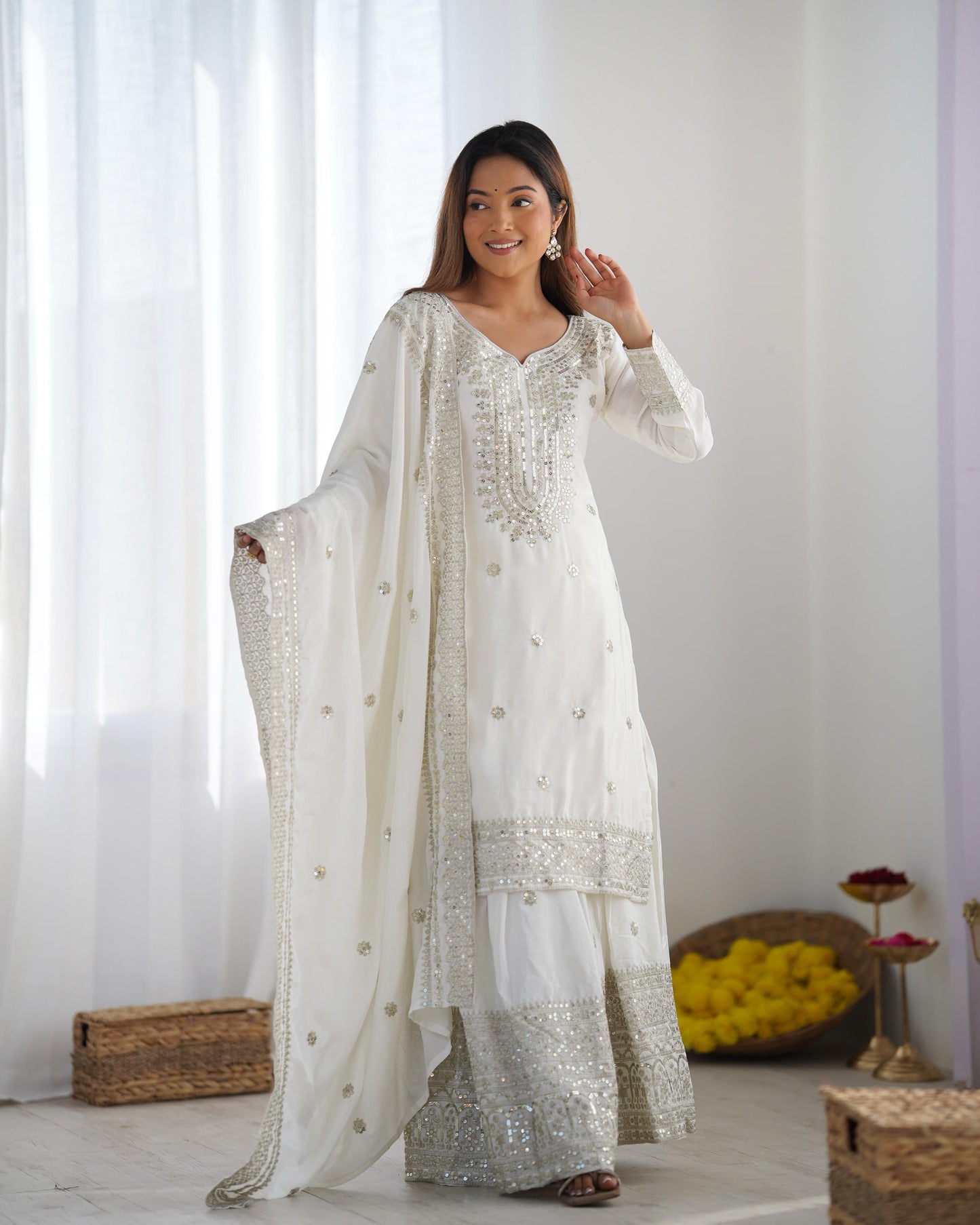Premium Palazzo Suit Salwar Kameez Readymade for wedding Festival Indian dress