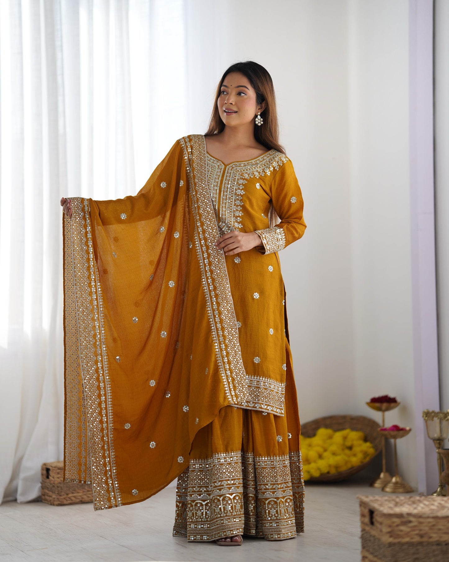Premium Palazzo Suit Salwar Kameez Readymade for wedding Festival Indian dress