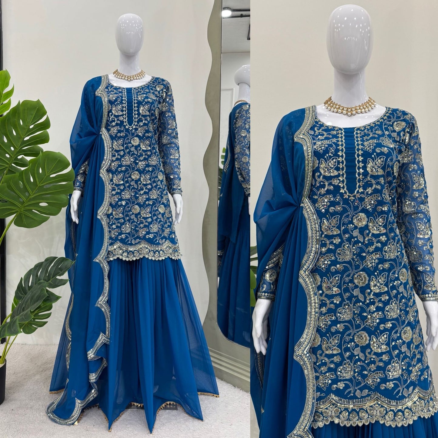 Sharara Suit Set for wedding Readymade Indian Pakistani dress