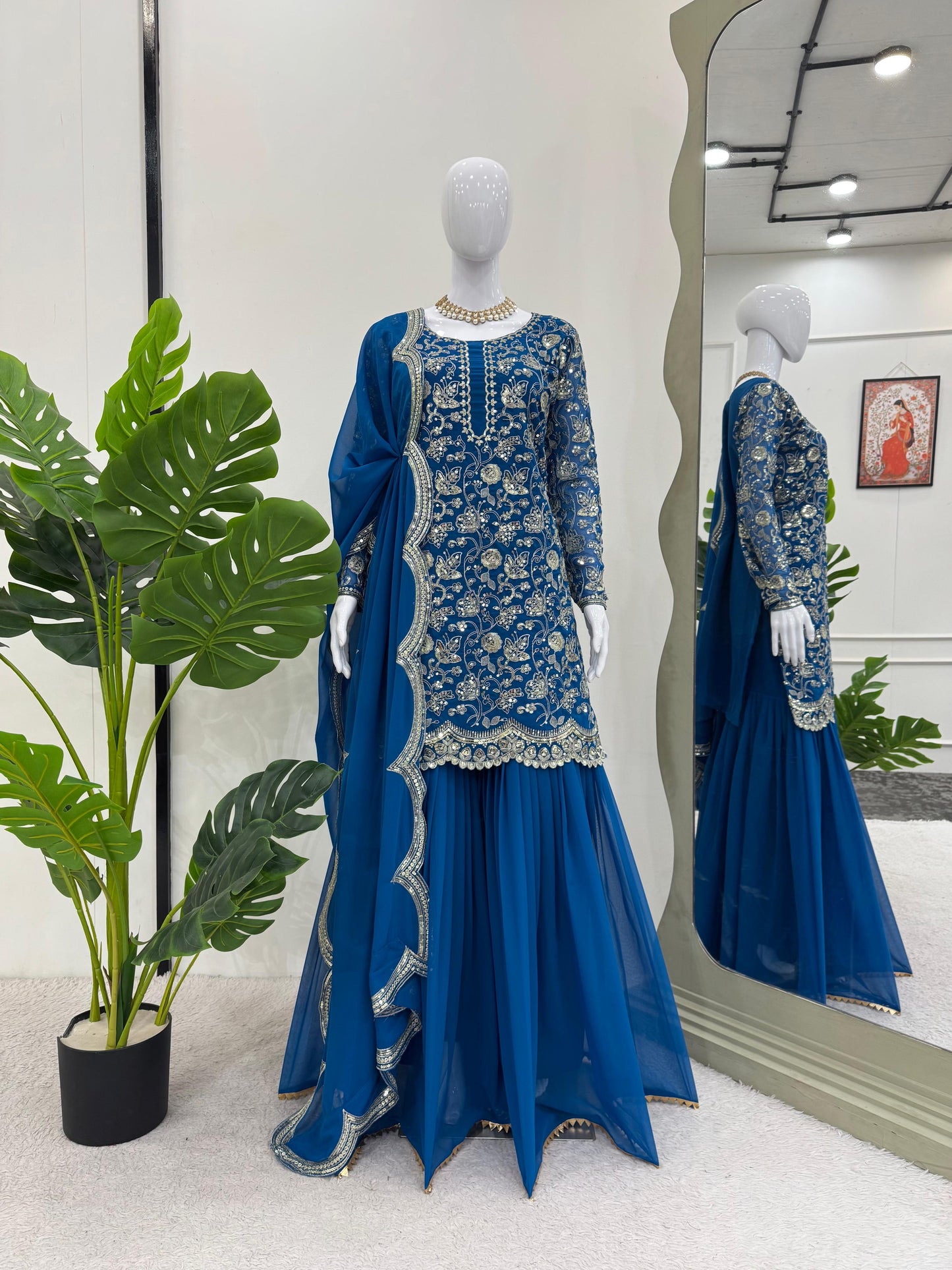 Sharara Suit Set for wedding Readymade Indian Pakistani dress