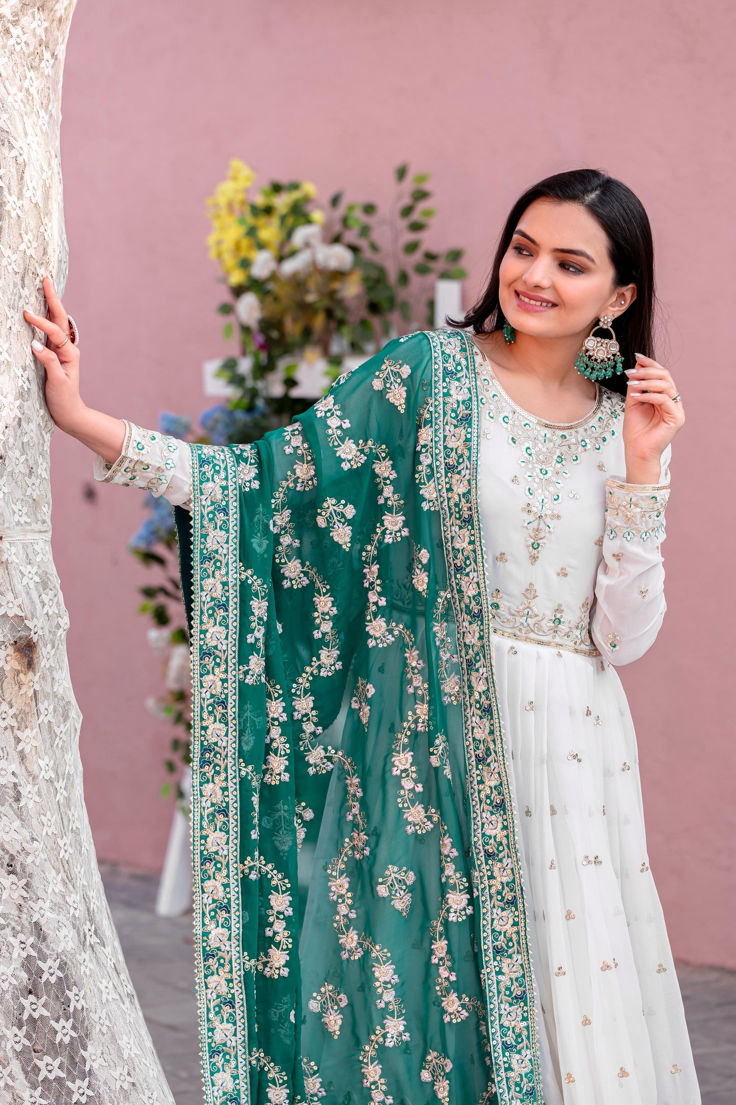Premium Full Flair anarkali Readymade Salwar Kameez Indian dress for wedding