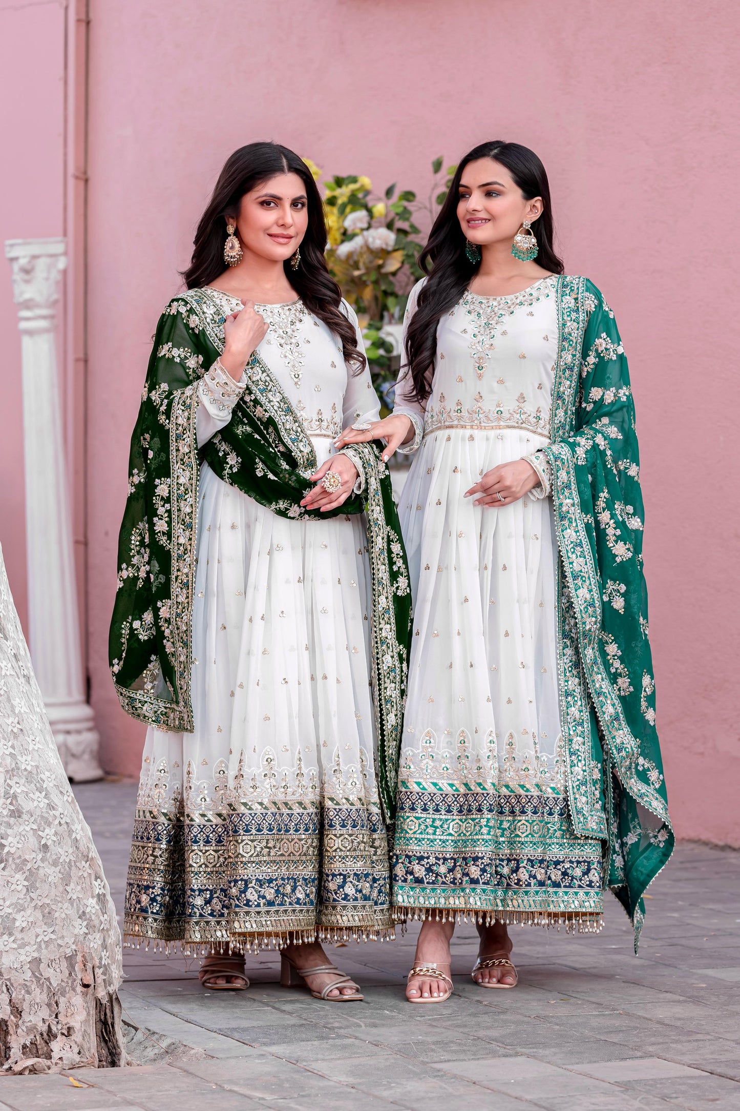 Premium Full Flair anarkali Readymade Salwar Kameez Indian dress for wedding