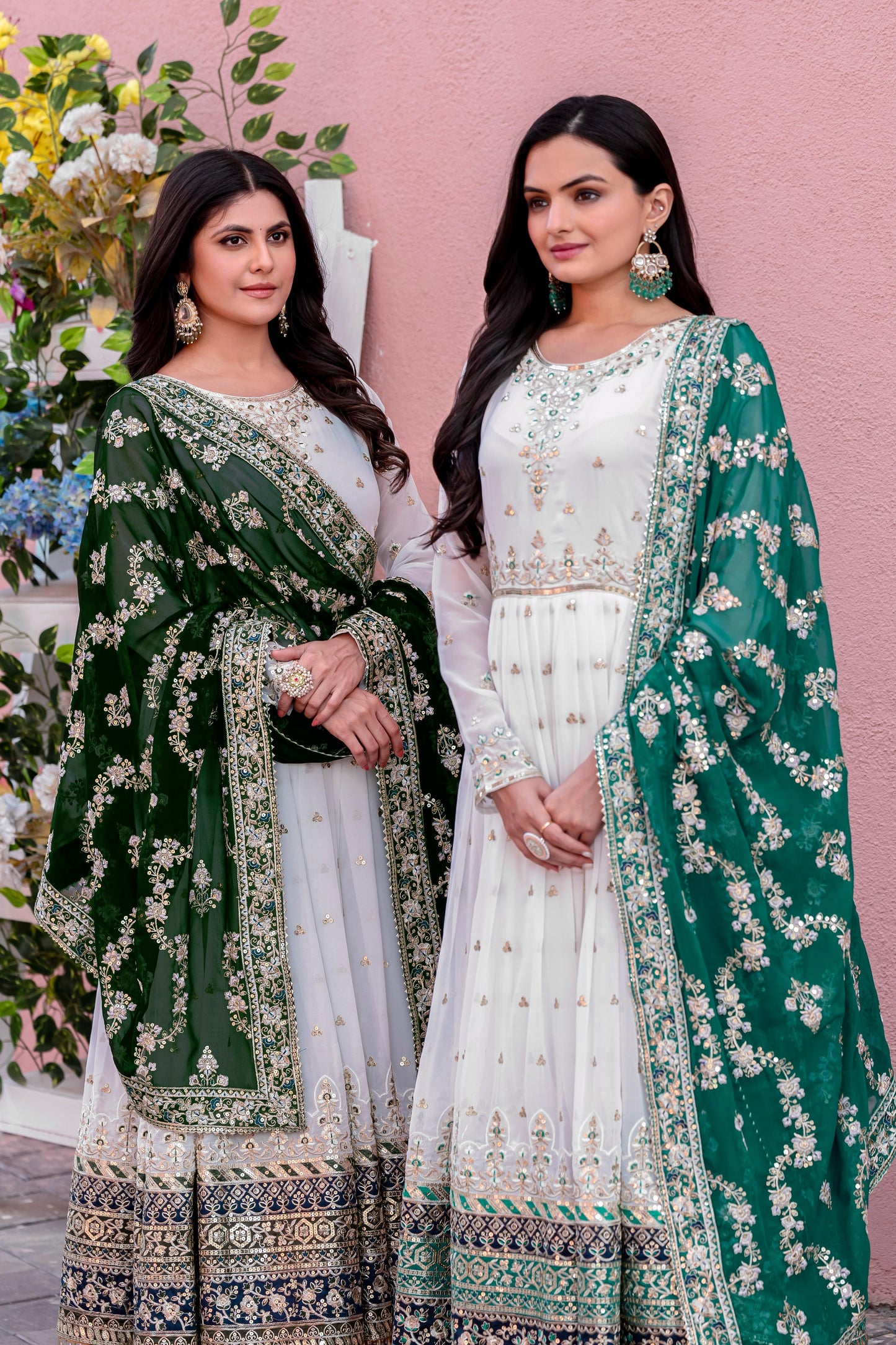 Premium Full Flair anarkali Readymade Salwar Kameez Indian dress for wedding