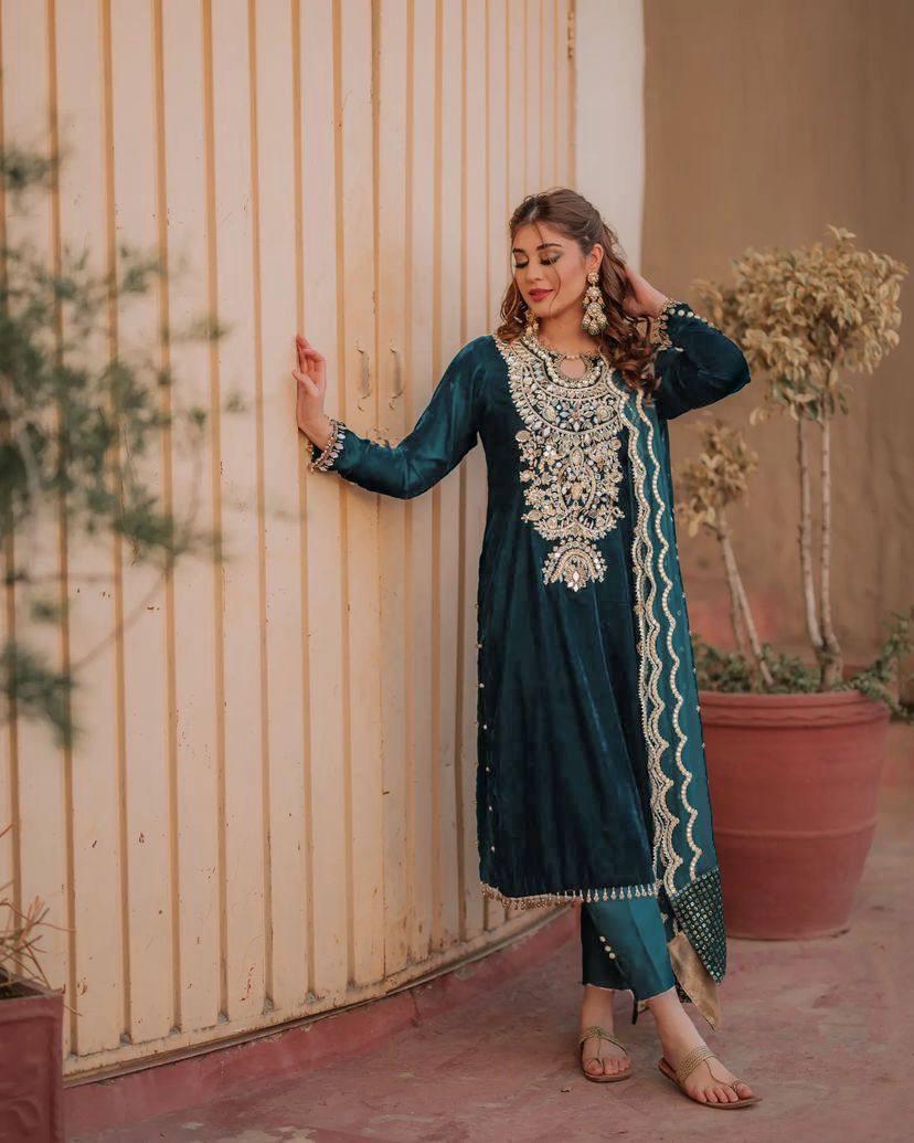 Pakistani salwar kameez readymade for eid Indian dress