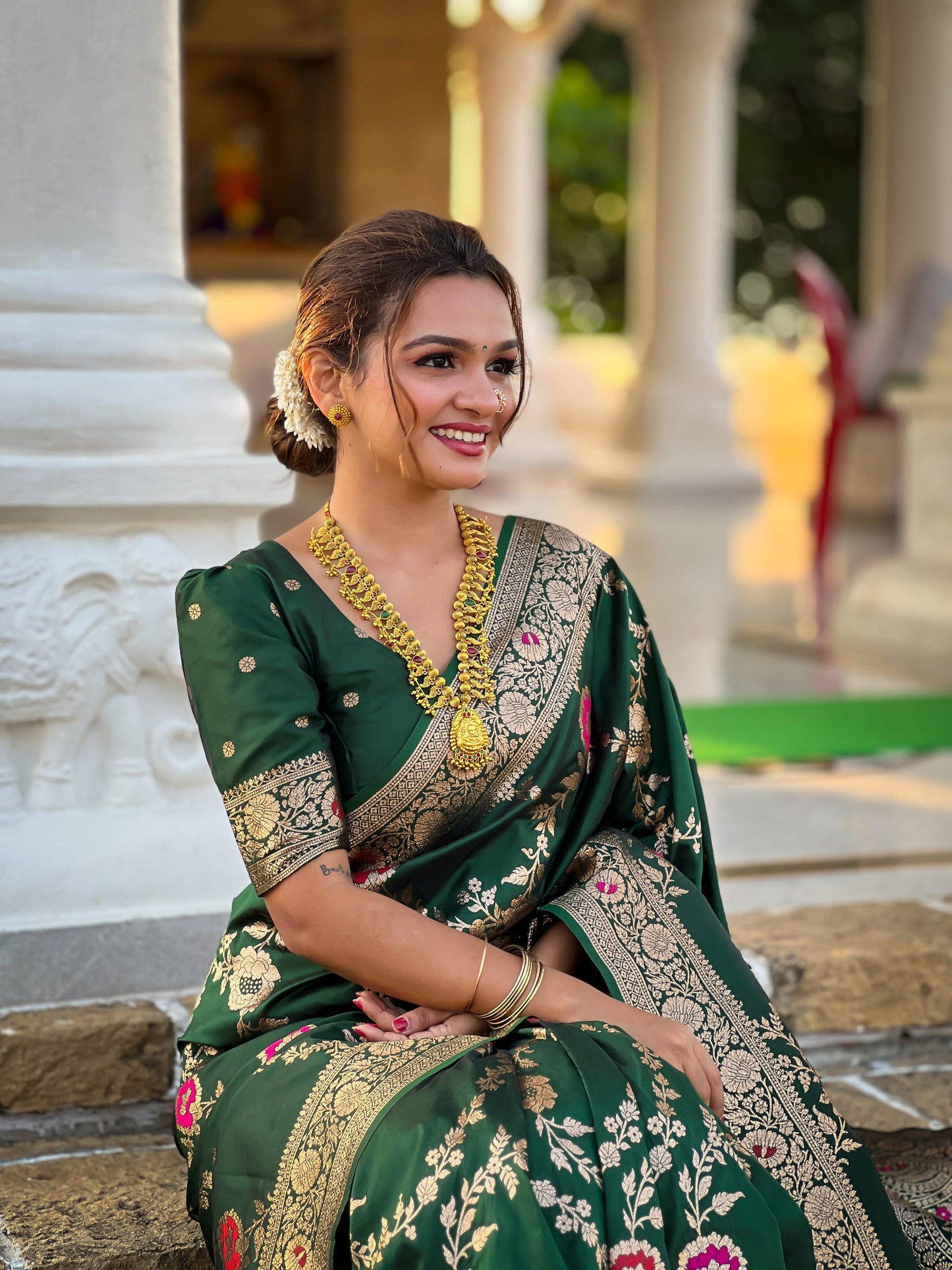 Ready To Wear indian Designer Banarasi silk saree