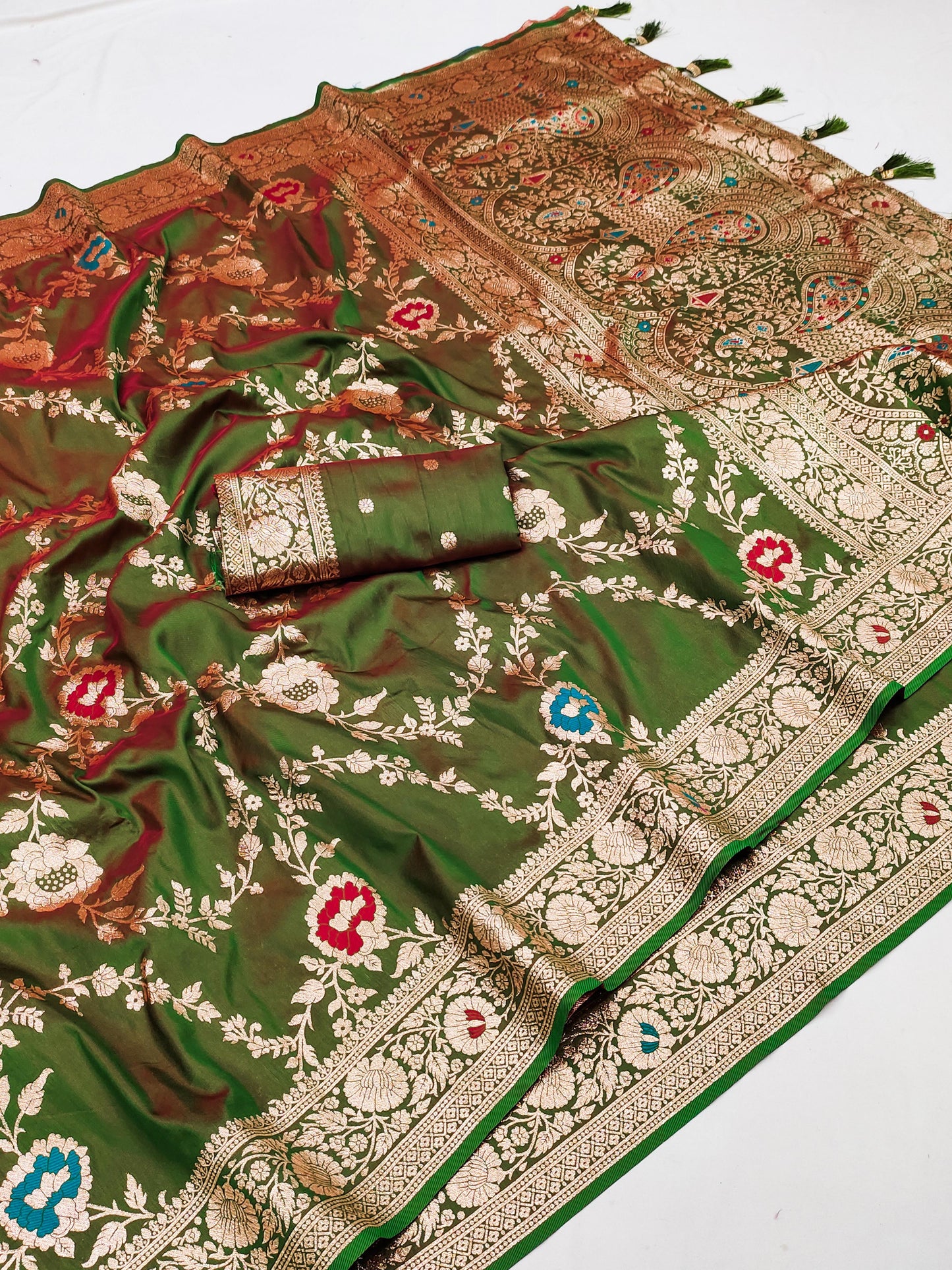 Ready To Wear indian Designer Banarasi silk saree