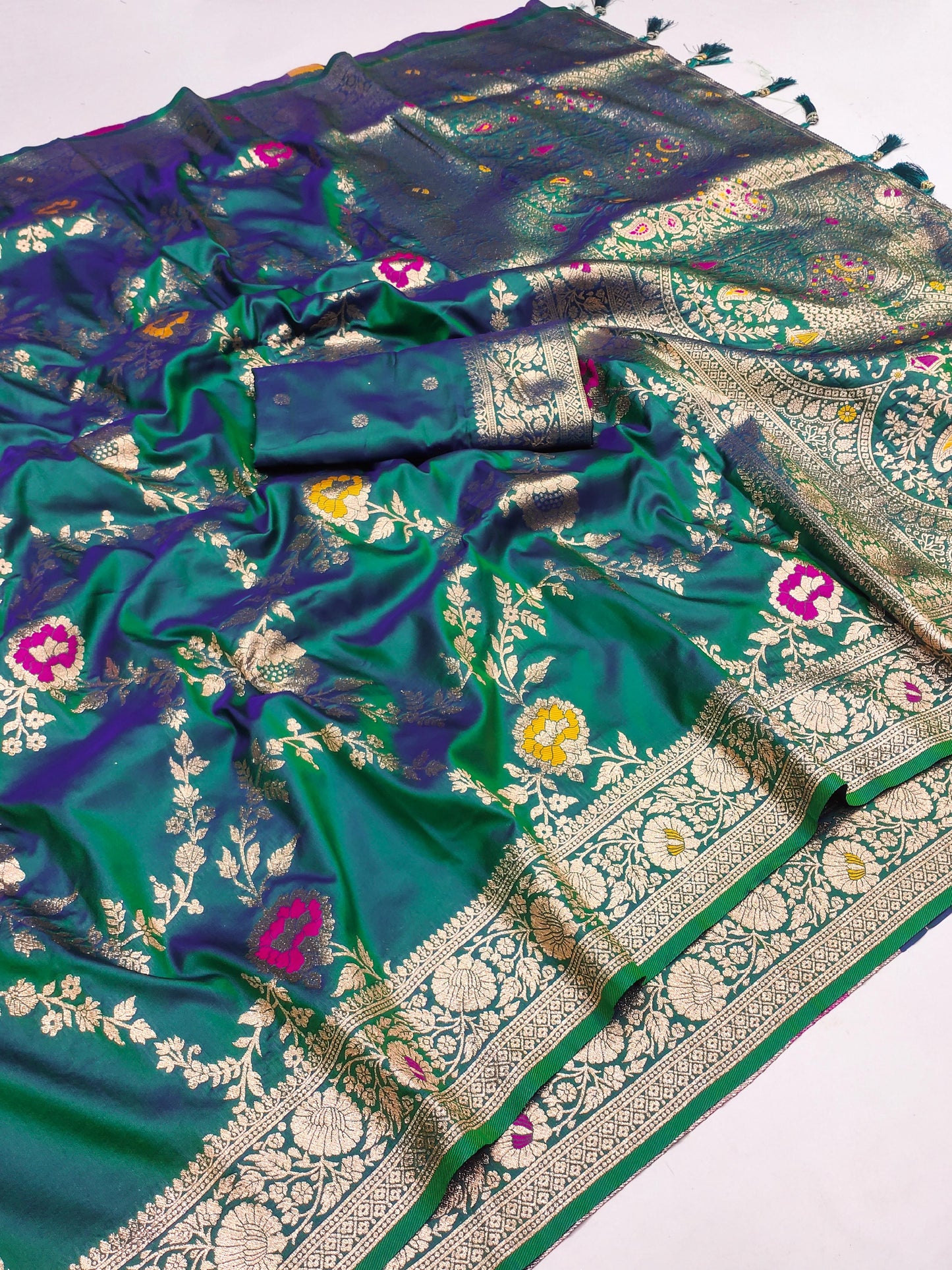 Ready To Wear indian Designer Banarasi silk saree