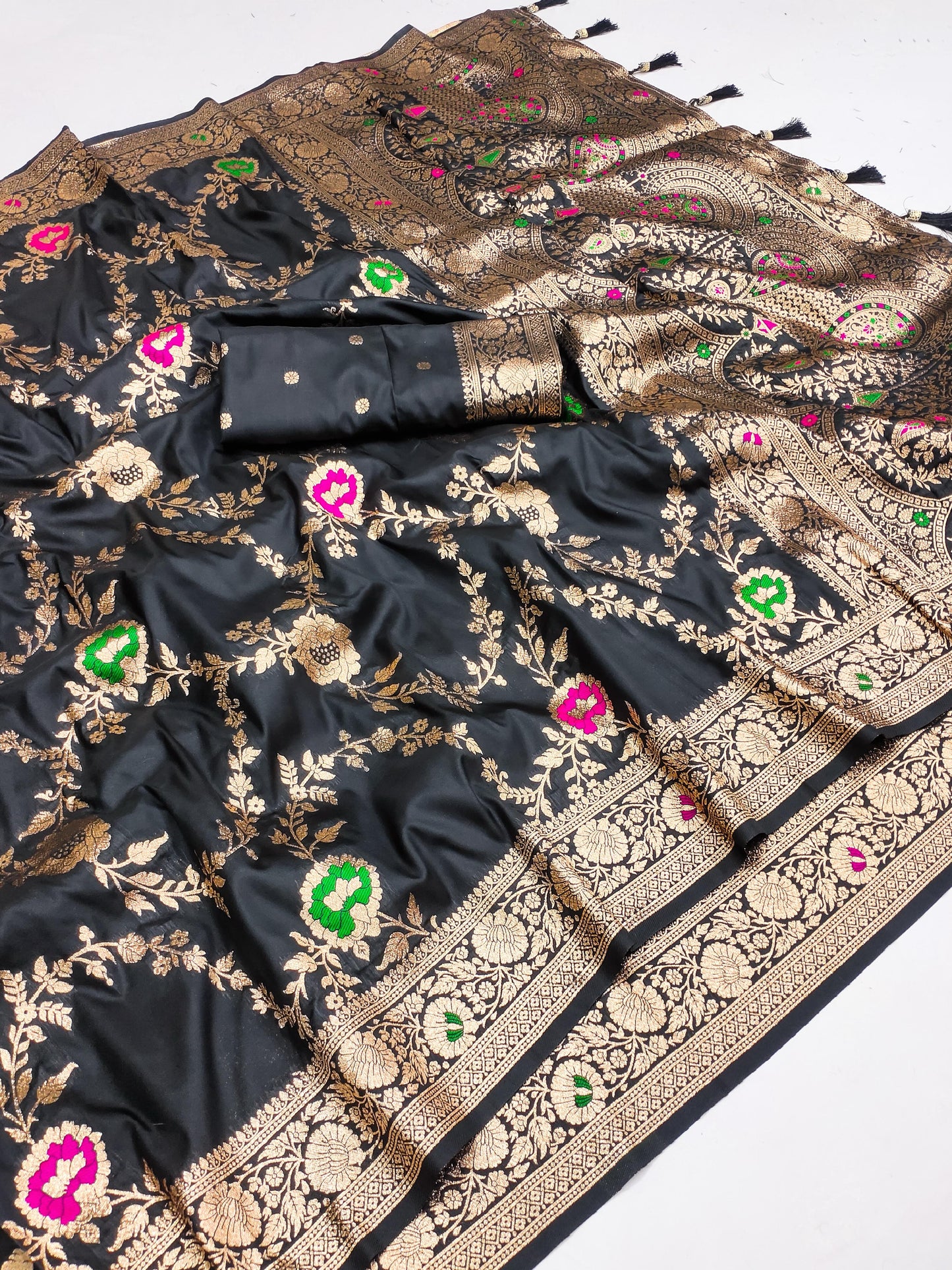 Ready To Wear indian Designer Banarasi silk saree