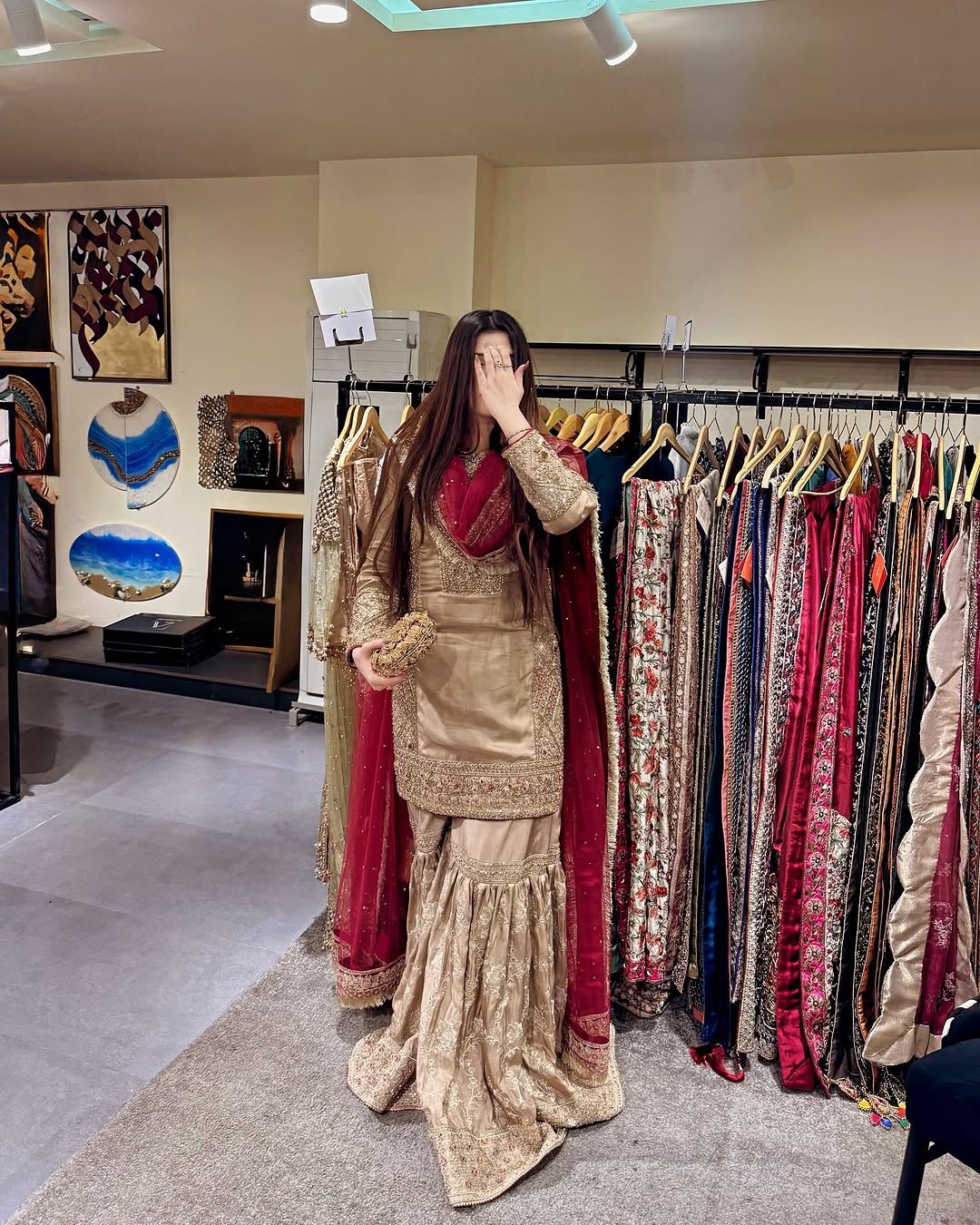 Pakistani Sharara Suit set for EID Indian wedding salwar kameez