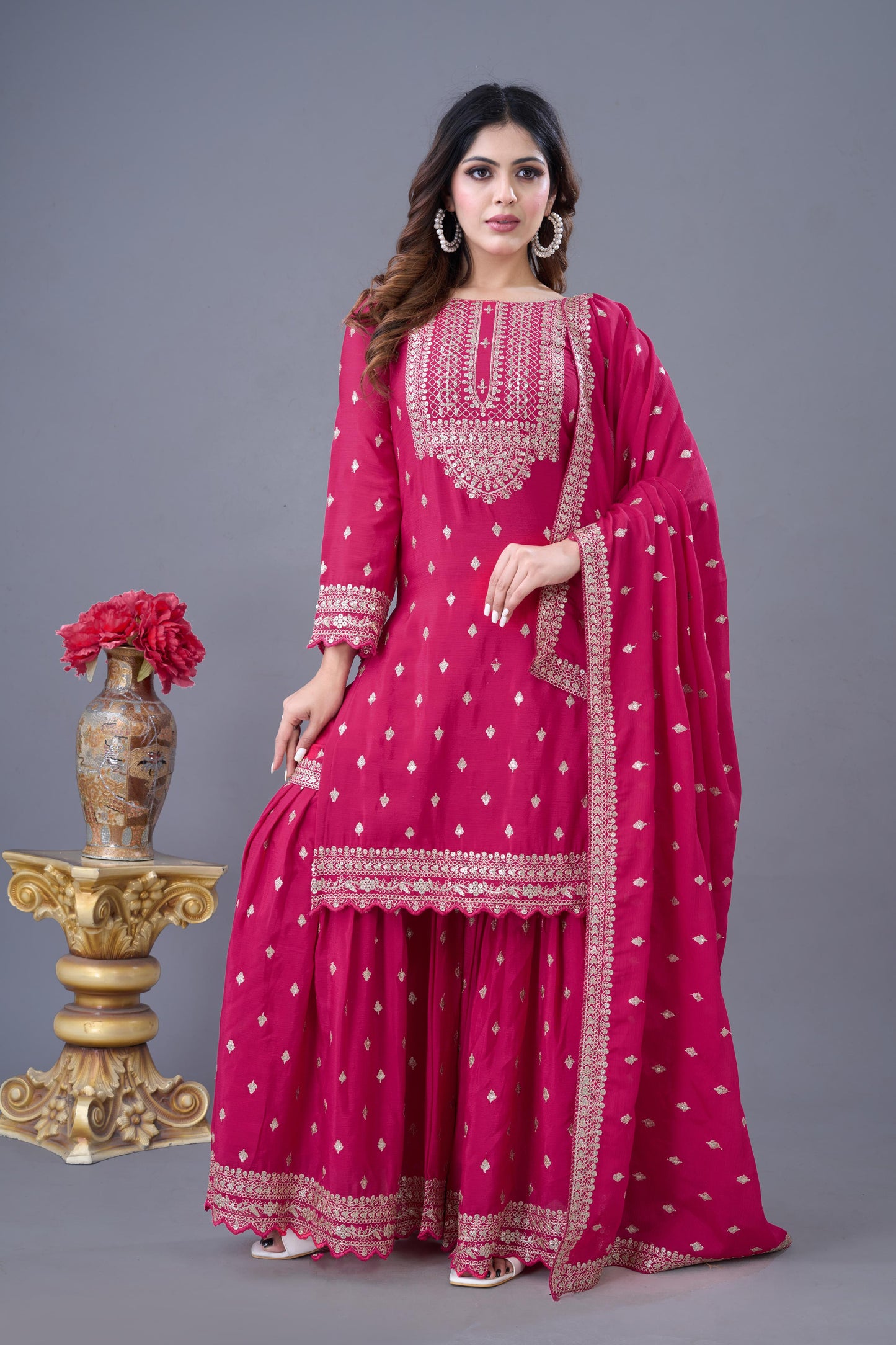 Readymade Sharara Suit set wedding Festival Indian salwar kameez pakistani dress