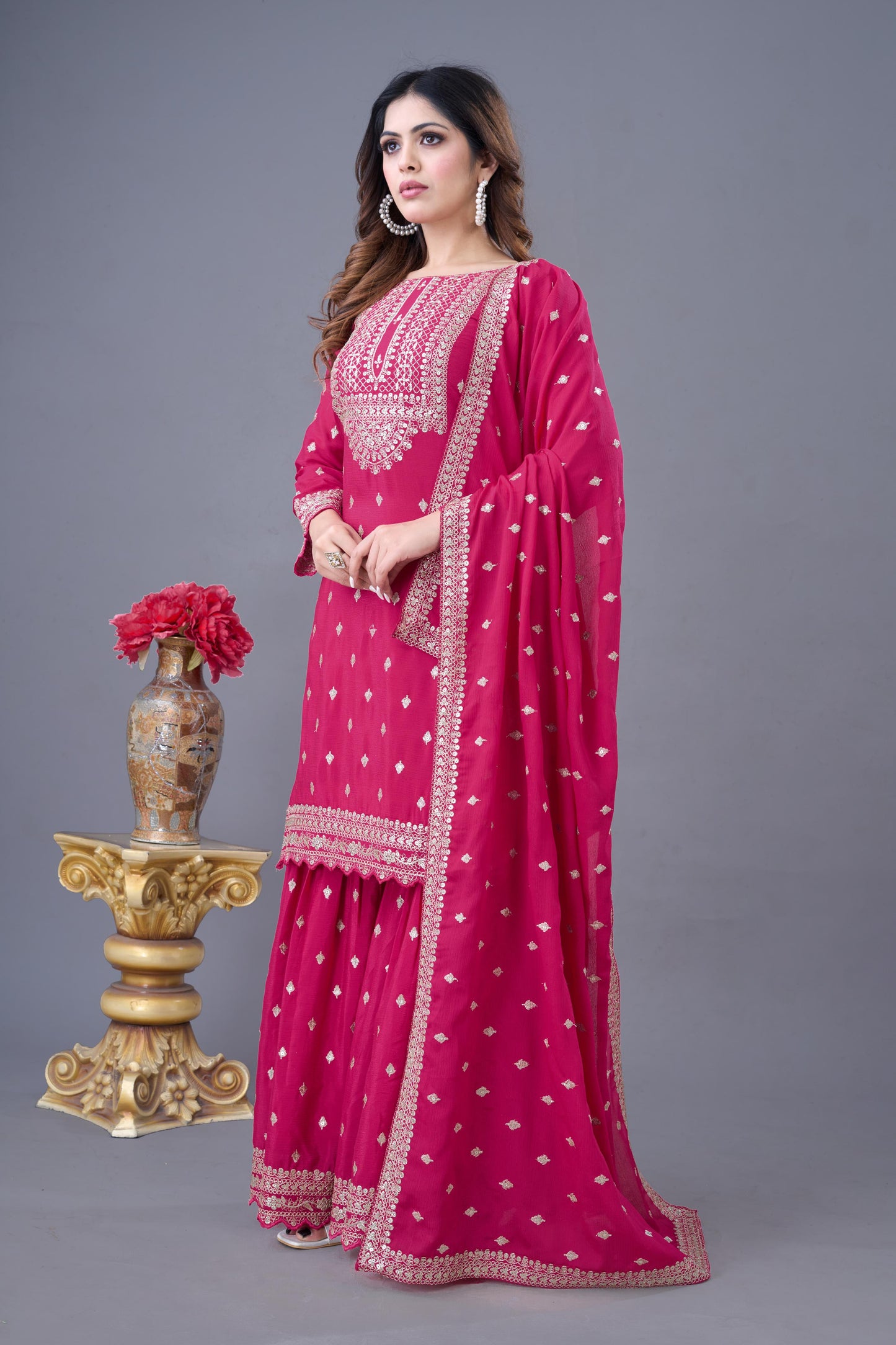 Readymade Sharara Suit set wedding Festival Indian salwar kameez pakistani dress