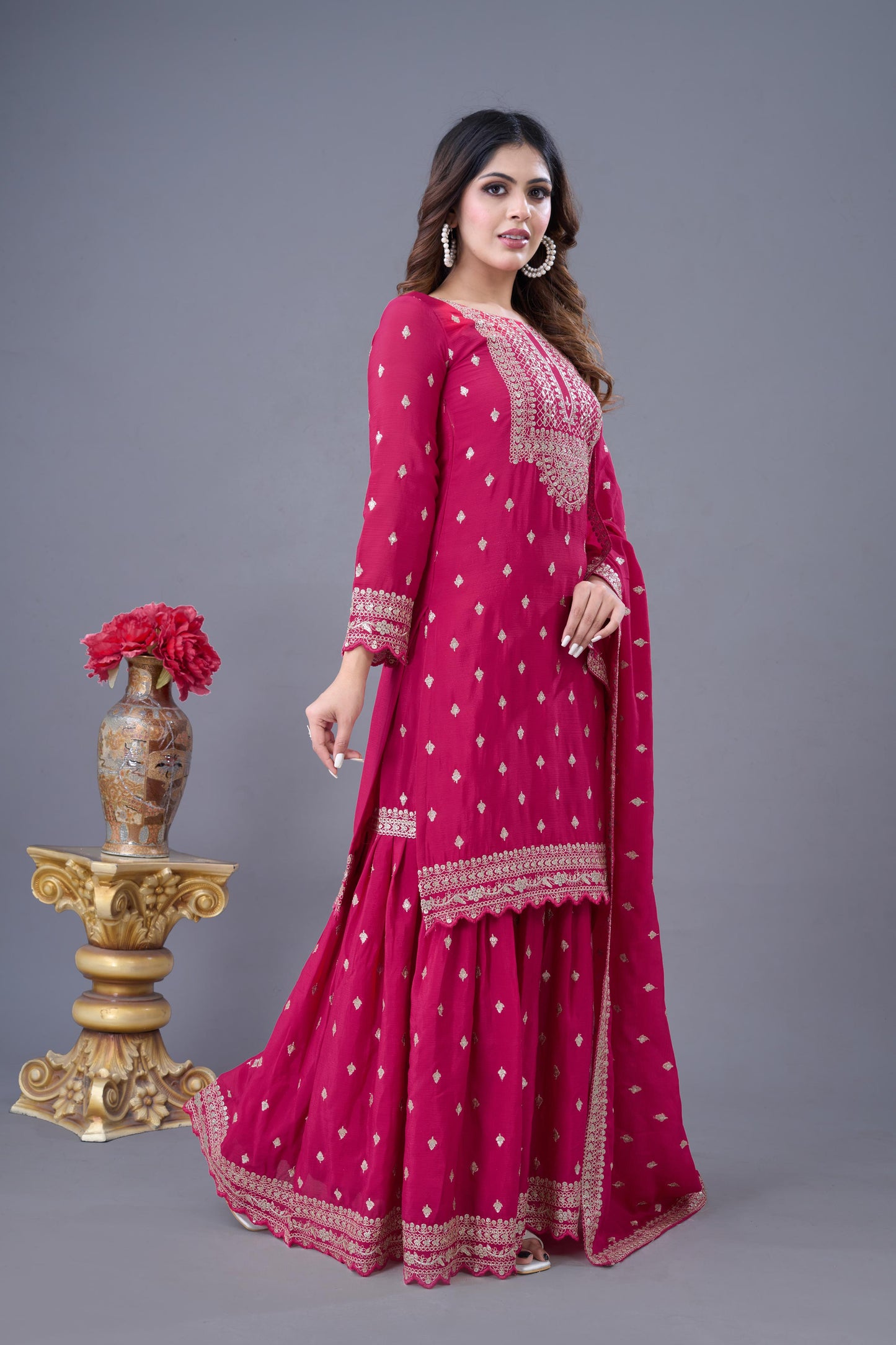 Readymade Sharara Suit set wedding Festival Indian salwar kameez pakistani dress