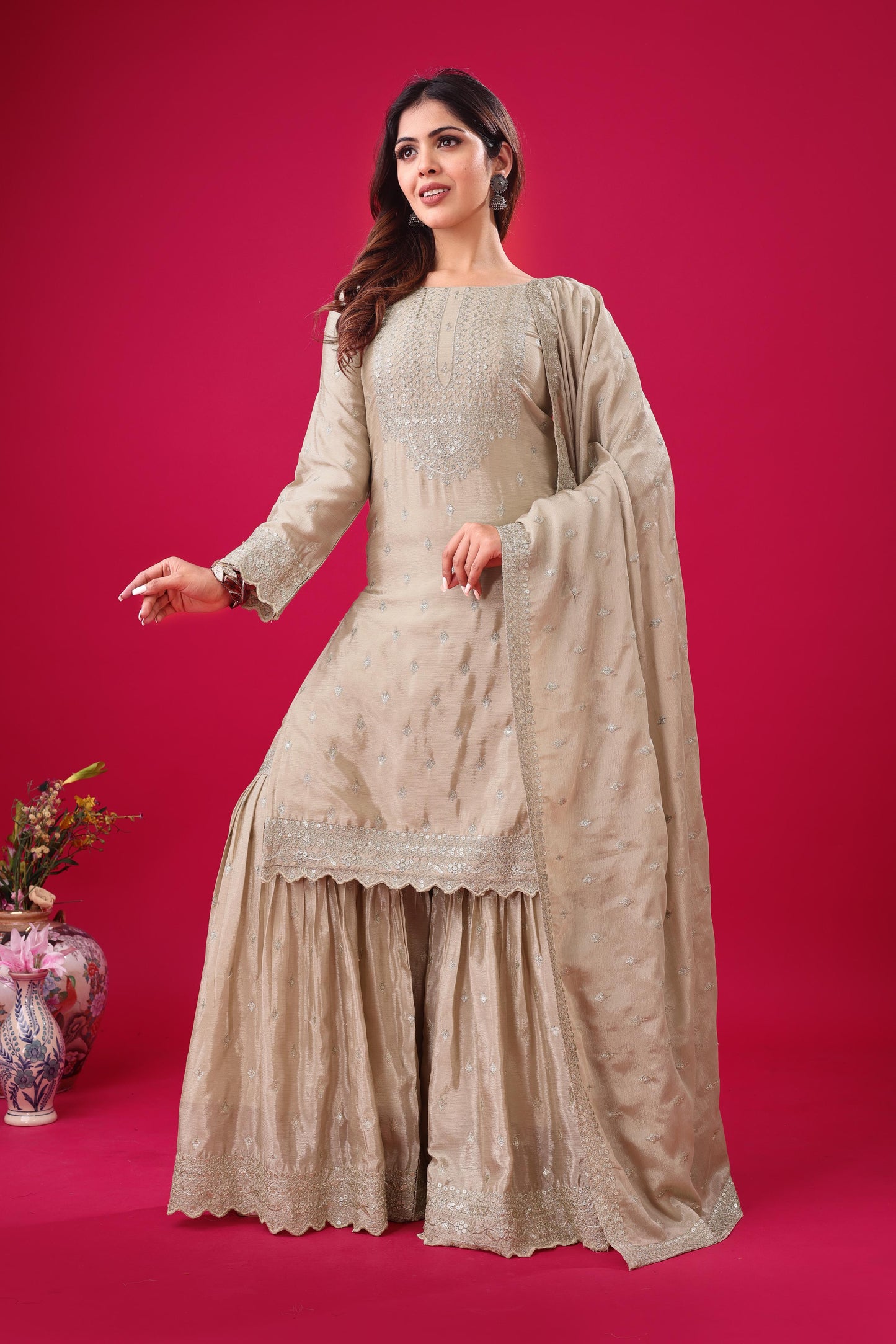 Readymade Sharara Suit set wedding Festival Indian salwar kameez pakistani dress