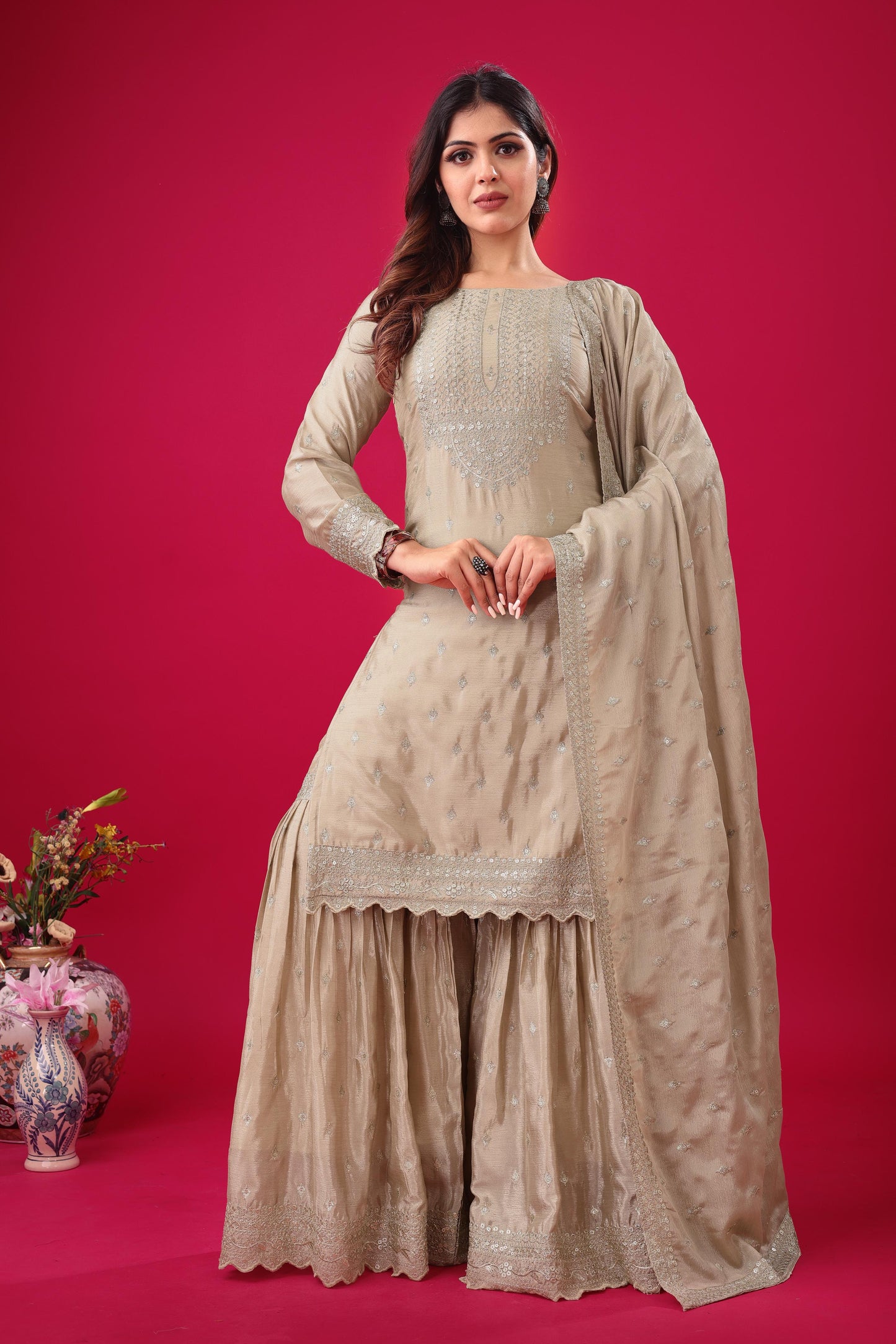 Readymade Sharara Suit set wedding Festival Indian salwar kameez pakistani dress