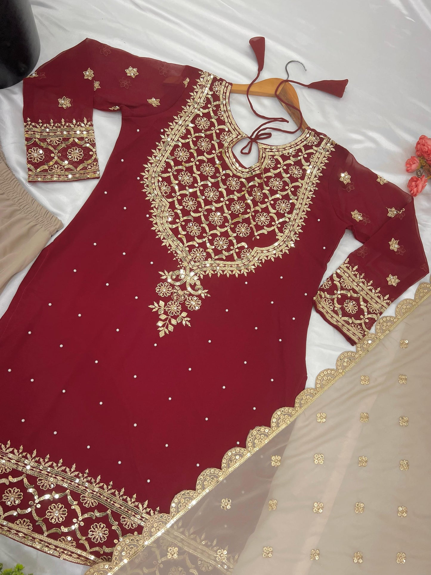 Readymade Wedding Festival partywear Sharara Suit Set Indian Pakistani salwar kameez