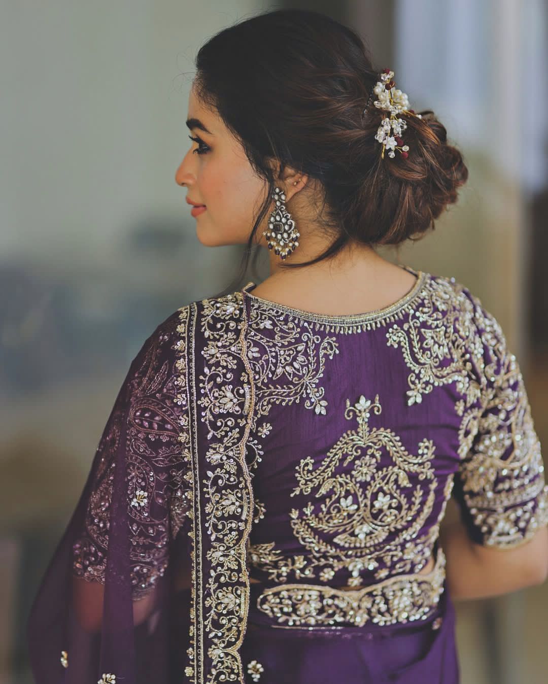 Premium Wedding Readymade saree with stitched blouse Indian saree