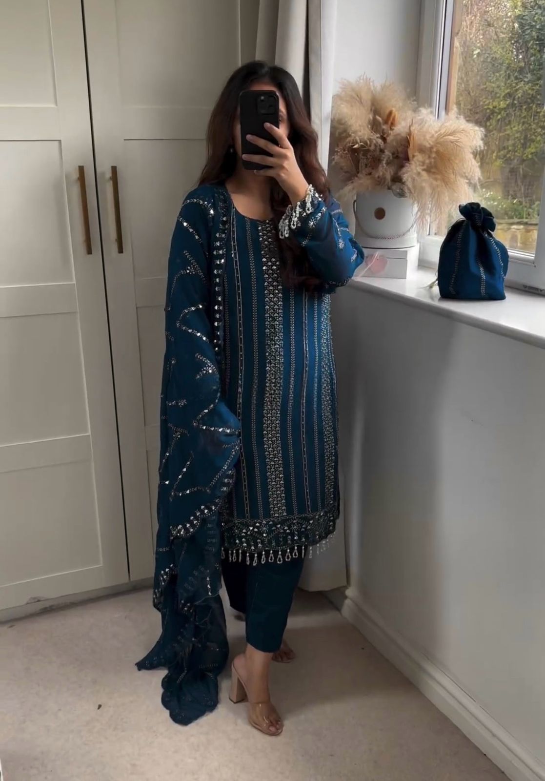 Pakistani Eid salwar Kameez Readymade Indian wedding Festival Dress