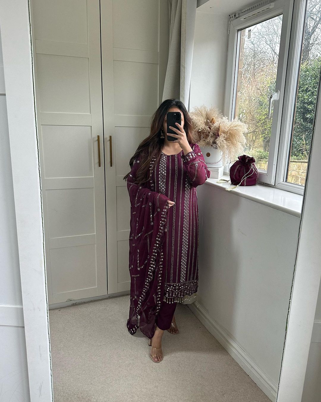Pakistani Eid salwar Kameez Readymade Indian wedding Festival Dress