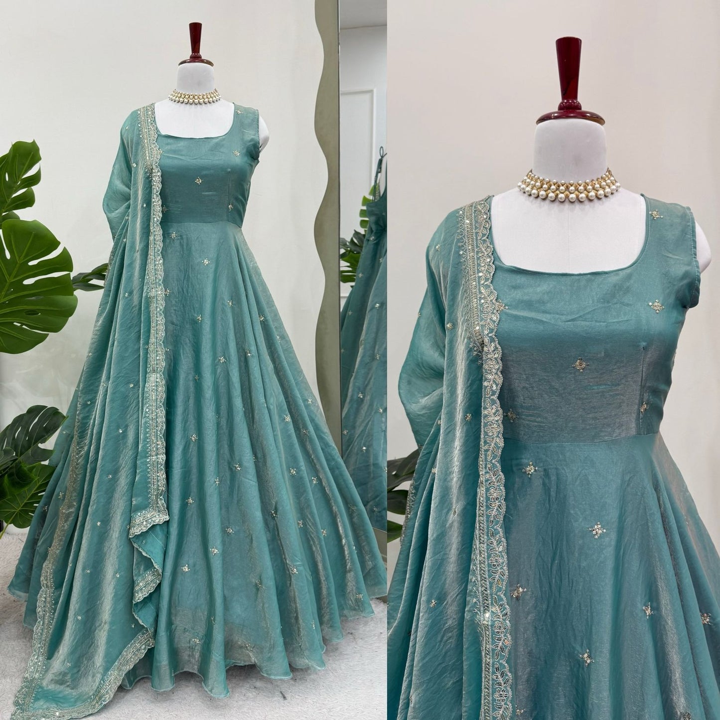 Full Flair anarkali Readymade Indian salwar kameez for wedding Festival partywear