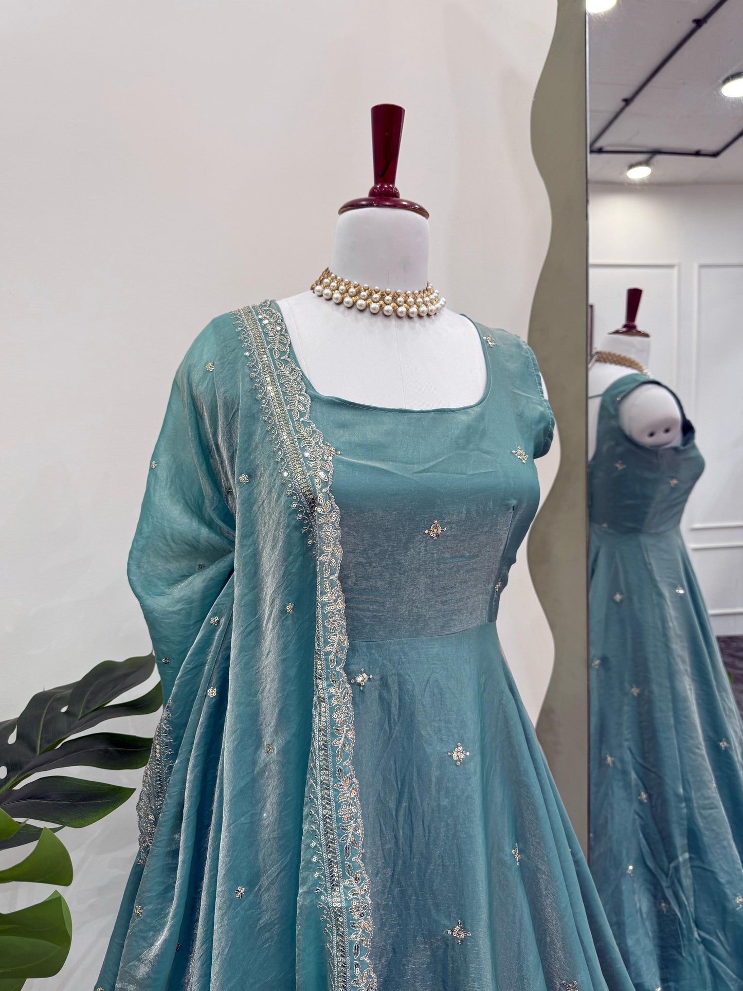 Full Flair anarkali Readymade Indian salwar kameez for wedding Festival partywear