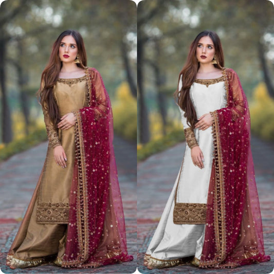 Pakistani Eid salwar Kameez Readymade Indian wedding dress