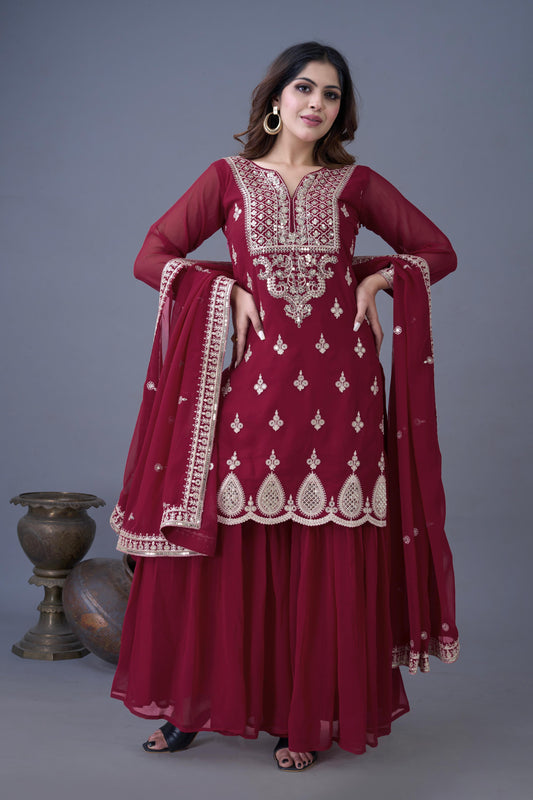 Readymade Sharara Suit set Indian Readymade wedding Festival partywear salwar kameez dress