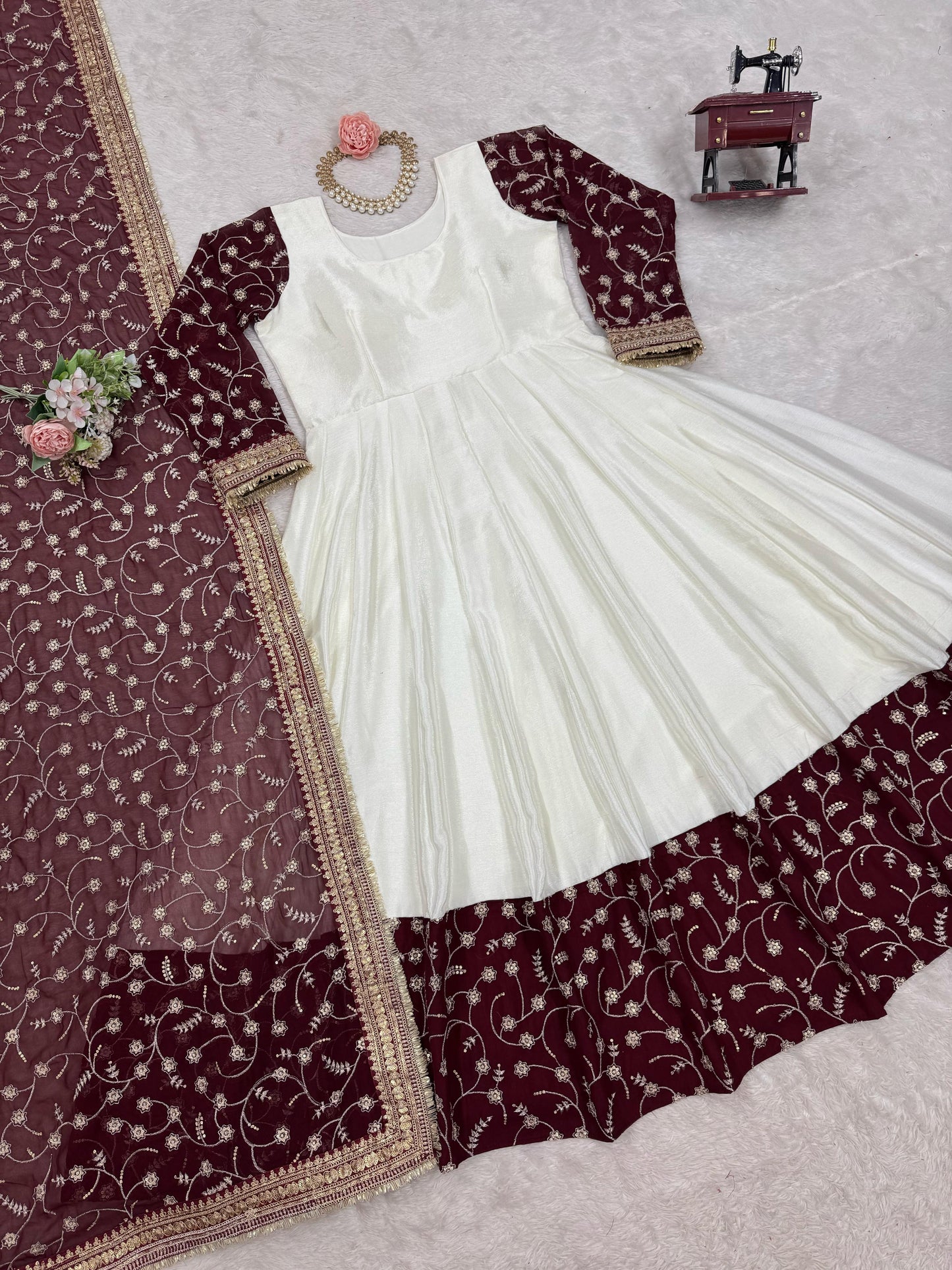 Anarkali Full Flair Ready To Wear gown Indian dress Festival wedding partywear