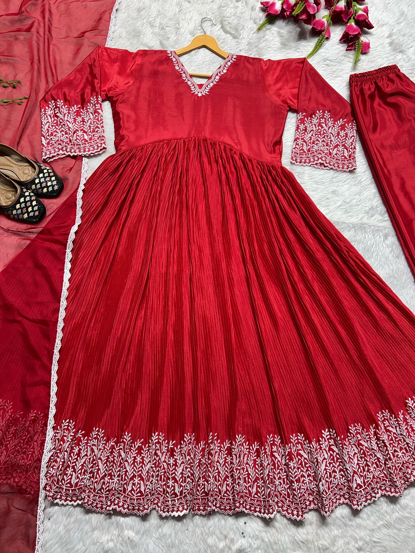 Anarkali Full Flair Readymade Wedding Designer Party Wear Salwar Kameez suit