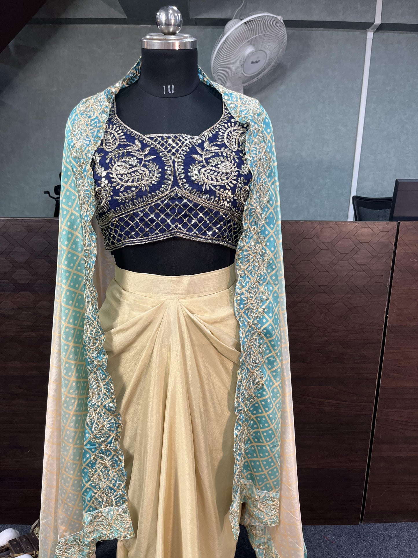 Indowestern shrug skirt and blouse for wedding Festival partywear Readymade dress