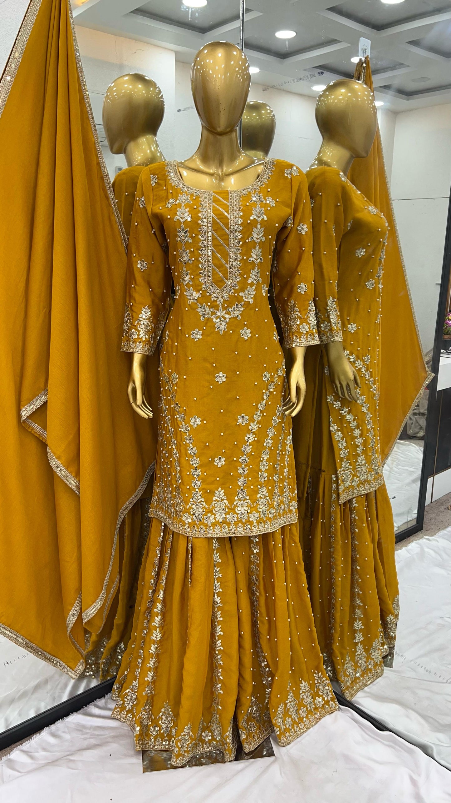 Pakistani Sharara Suit Set Ready to wear indian wedding Festival partywear dress