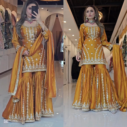 Pakistani Sharara Suit Set Ready to wear indian wedding Festival partywear dress
