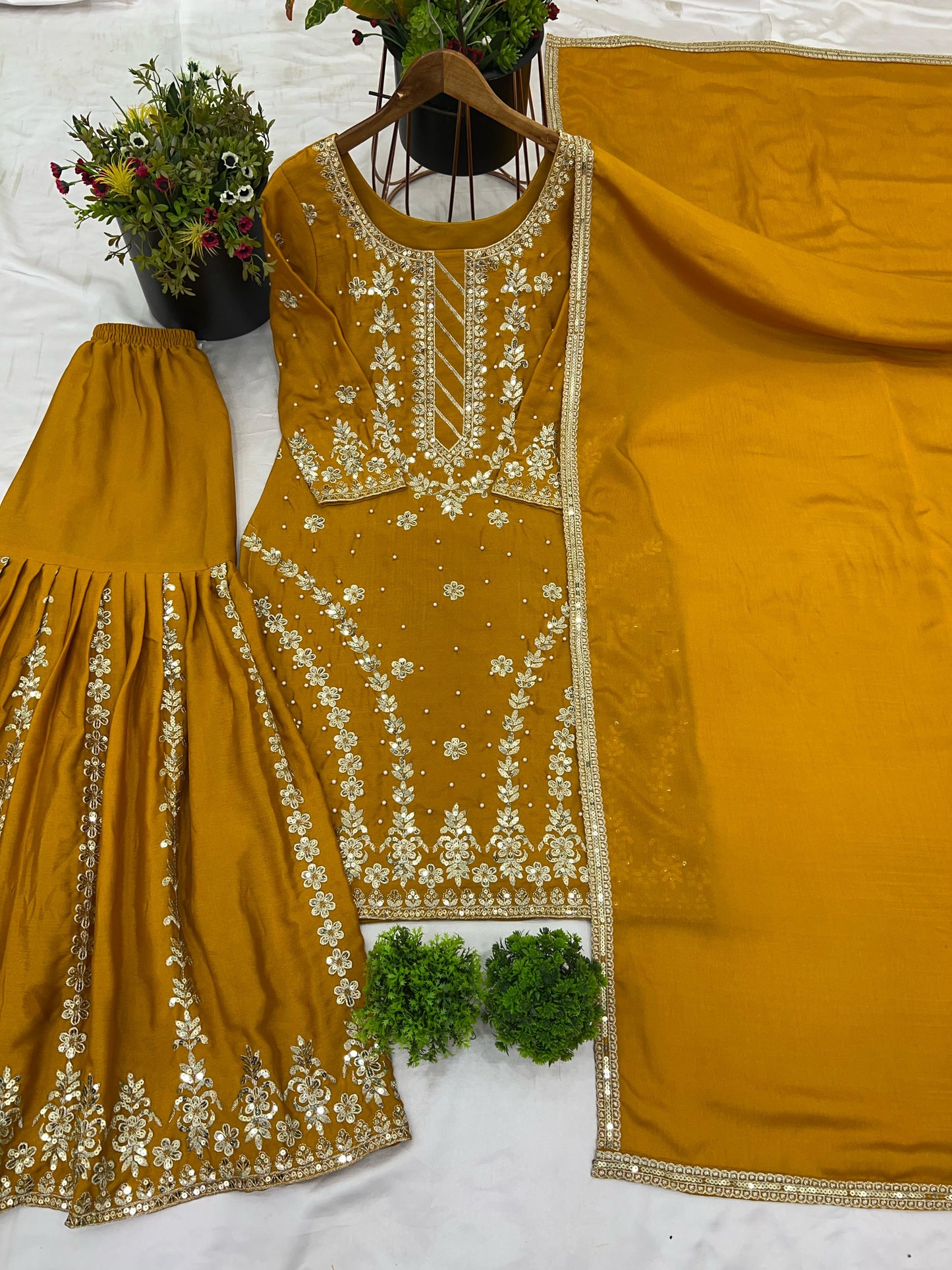 Pakistani Sharara Suit Set Ready to wear indian wedding Festival partywear dress