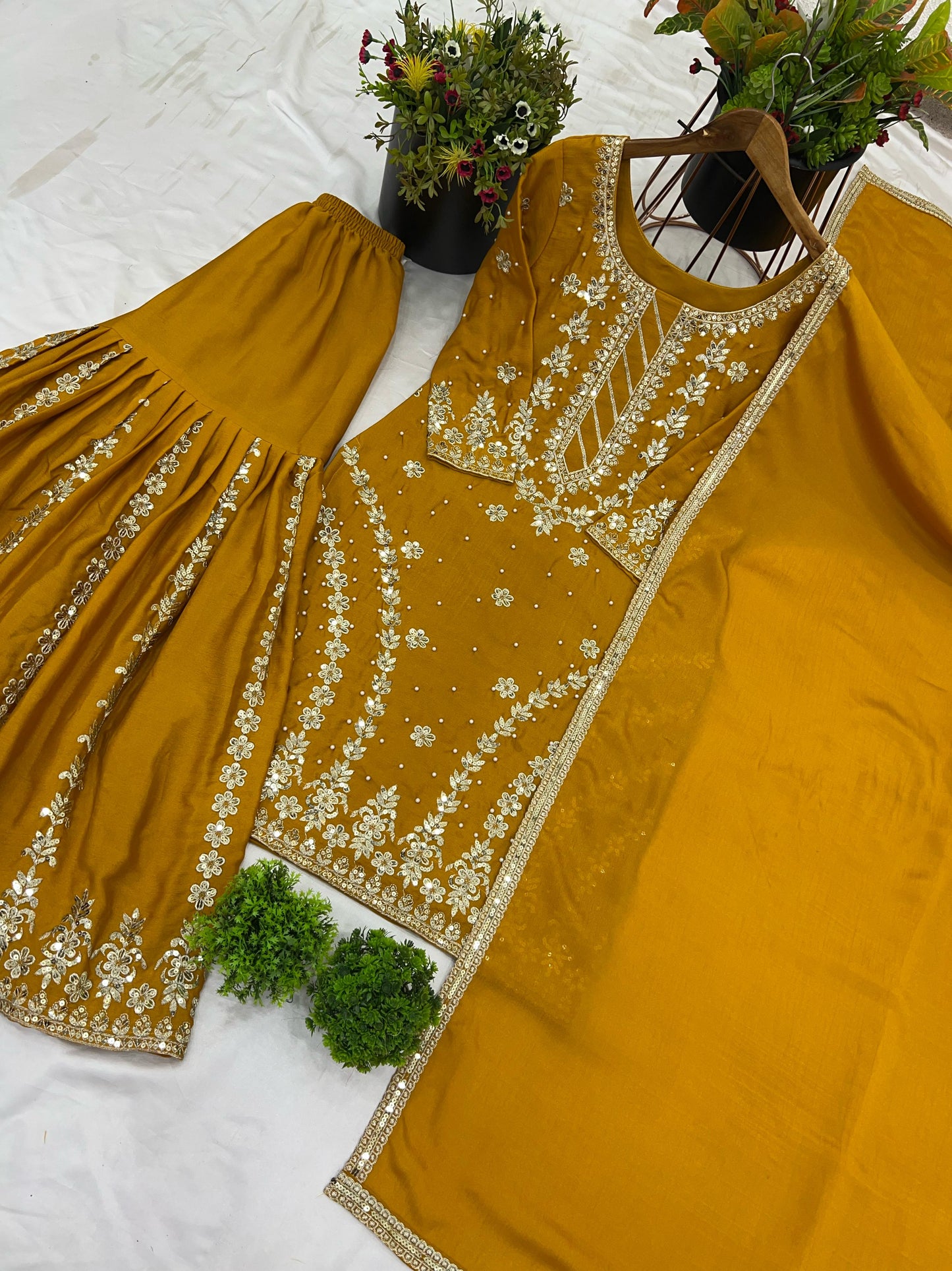 Pakistani Sharara Suit Set Ready to wear indian wedding Festival partywear dress