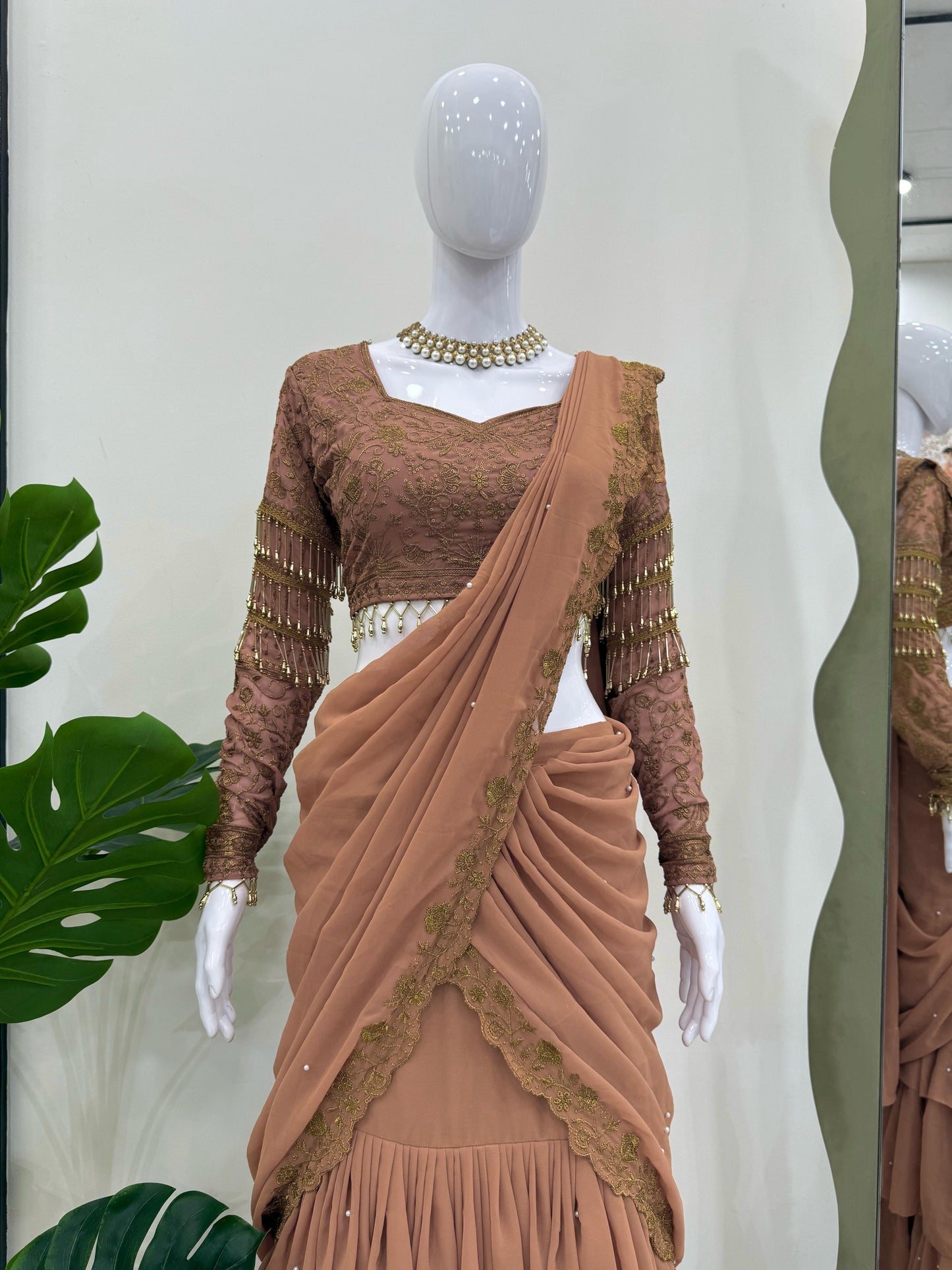 Indowestern premium Wedding Festival partywear lehenga saree