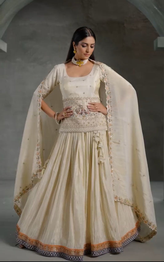 Ready To Wear premium Designer Festival wedding partywear Top Lehenga With Dupatta