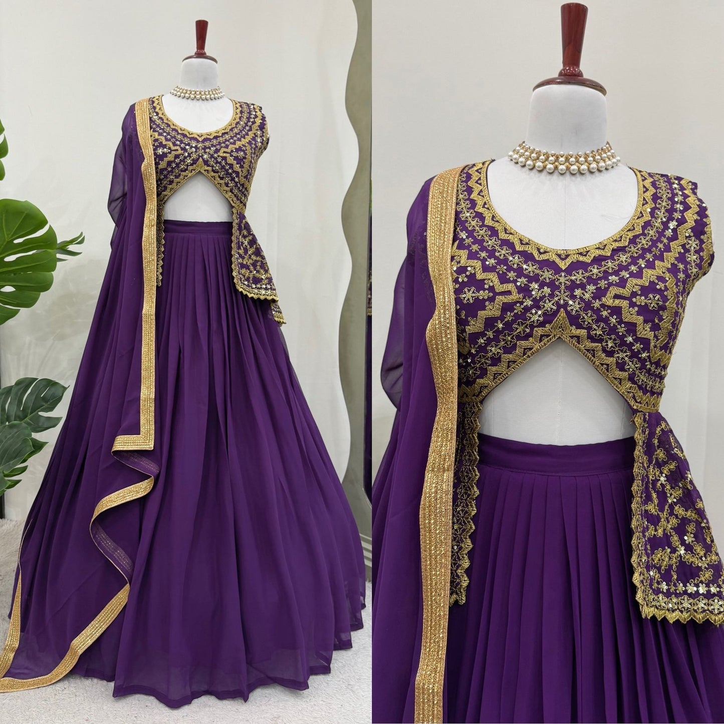 Premium Ready To Wear Wedding Festival partywear Top Lehenga With Dupatta